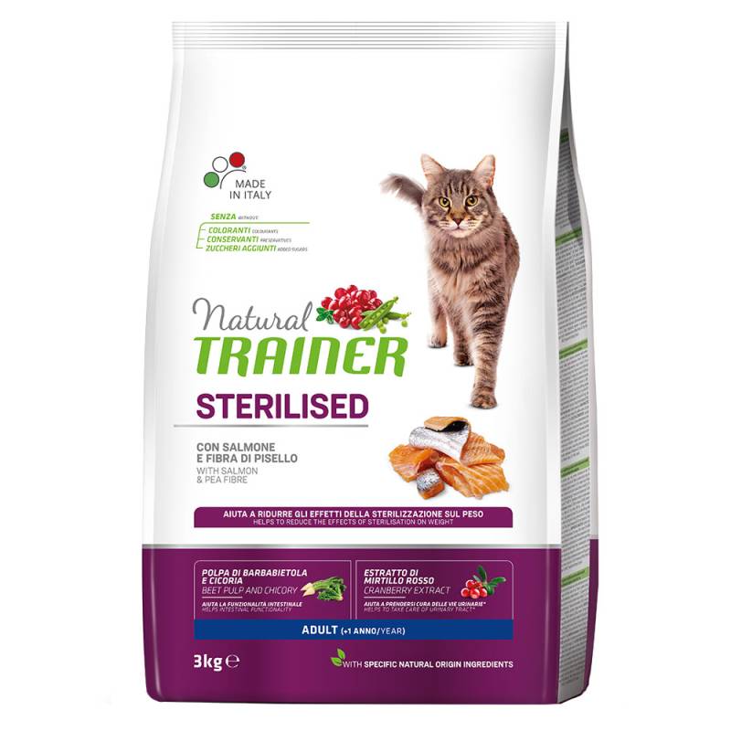 Natural Trainer Sterilised Lachs - 3 kg von Trainer Natural Cat