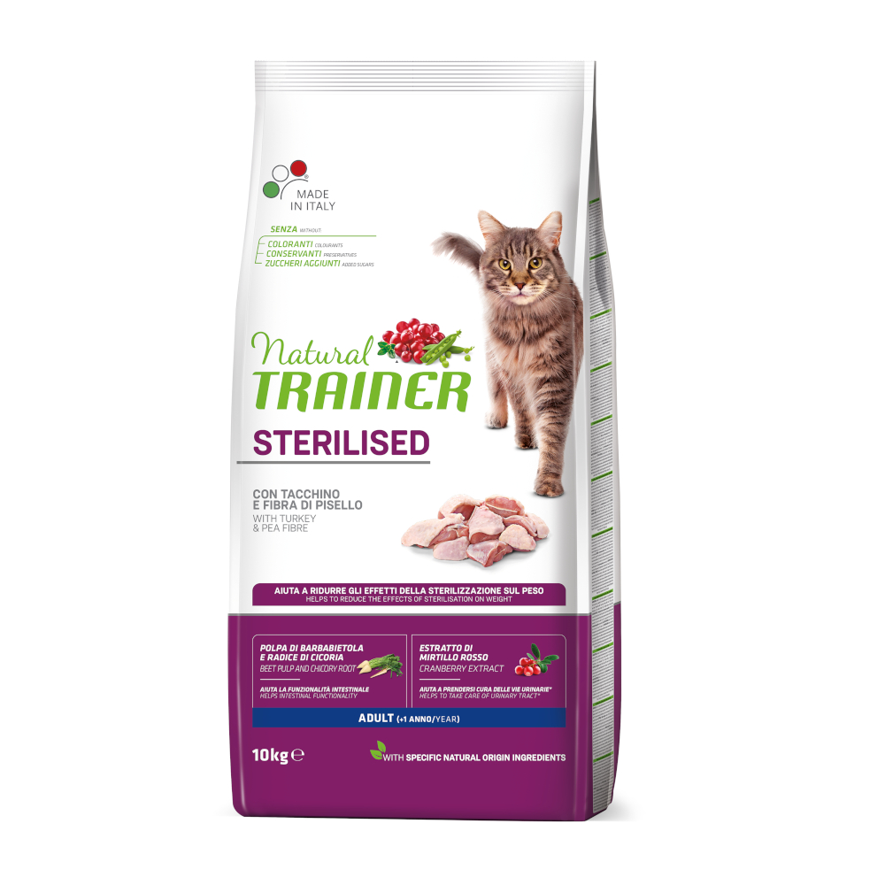 Natural Trainer Sterilised mit Truthahn - 10 kg von Trainer Natural Cat