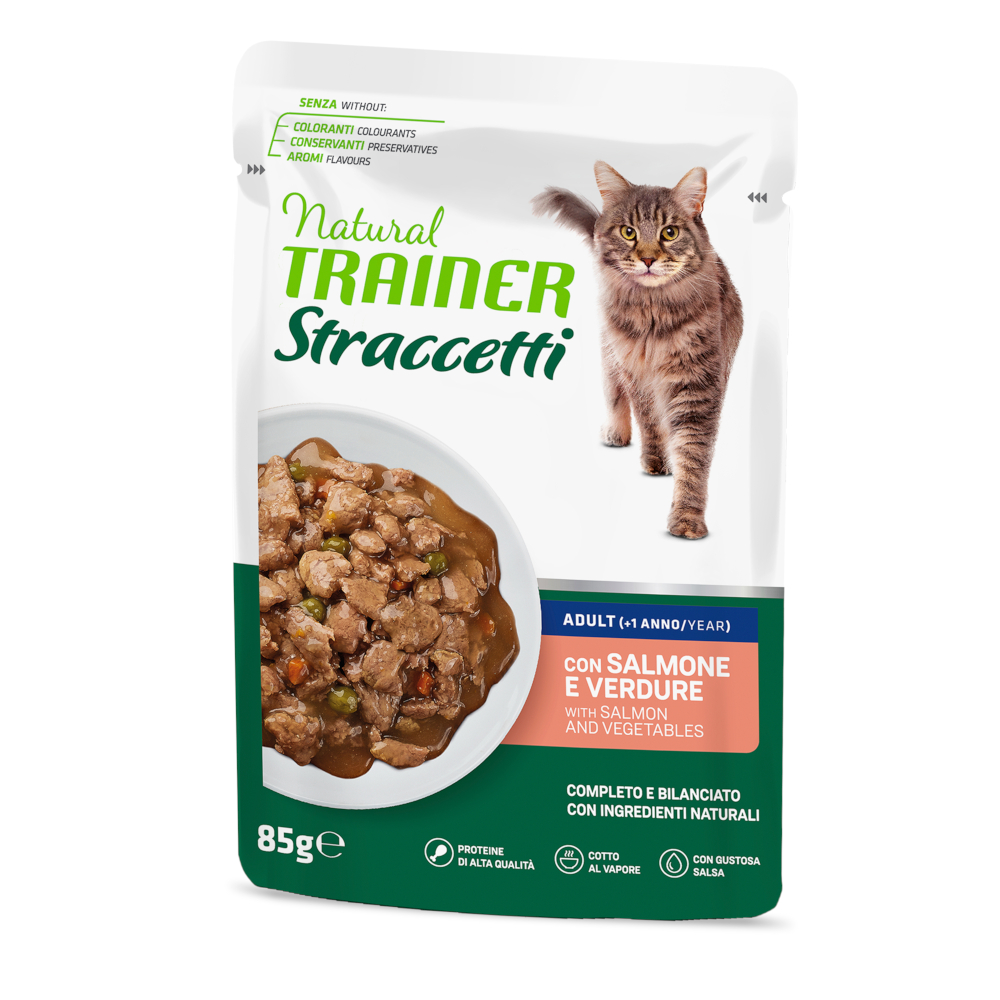 Natural Trainer Streifen in Soße 22 x 85 g - Lachs von Trainer Natural Cat