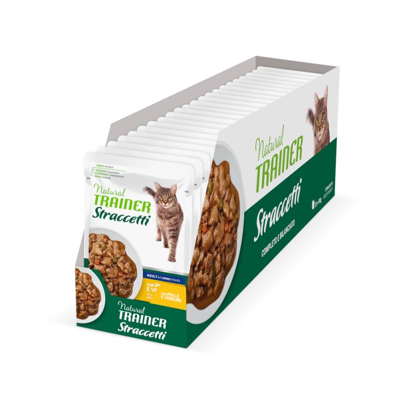 Sparpaket Natural Trainer Streifen in Soße 44 x 85 g - Huhn von Trainer Natural Cat