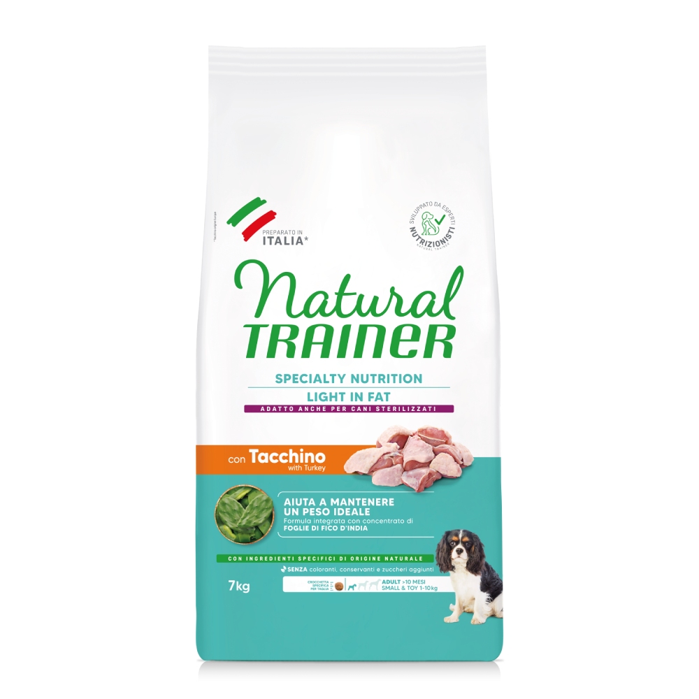 0,5 kg gratis! 7 kg Natural Trainer - Weight Care Small & Toy von Trainer Natural Dog