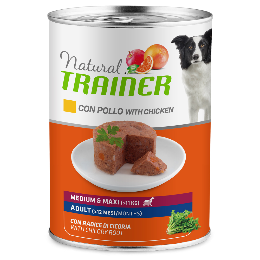 Natural Trainer Medium & Maxi Adult  - 12 x 400 g Huhn von Trainer Natural Dog