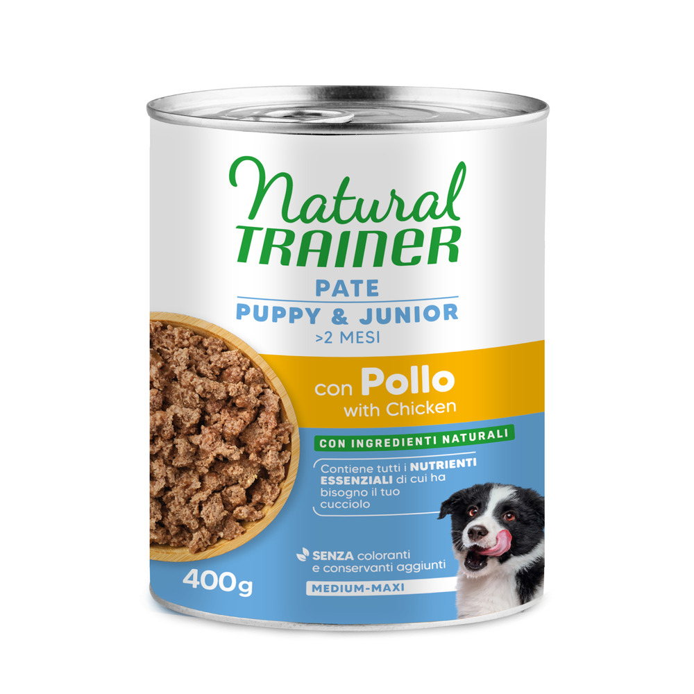 Natural Trainer Pate Medium & Maxi Puppy & Junior - 24 x 400 g Huhn Natural Trainer Pate Medium & Maxi Puppy & Junior - 24 x 400 g Huhn von Trainer Natural Dog