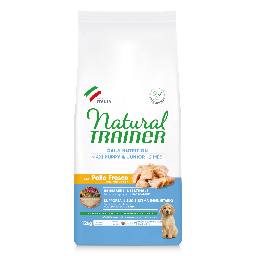 Natural Trainer Puppy & Junior Maxi mit Huhn - Sparpaket: 2 x 12 kg Natural Trainer Puppy & Junior Maxi mit Huhn - Sparpaket: 2 x 12 kg von Trainer Natural Dog