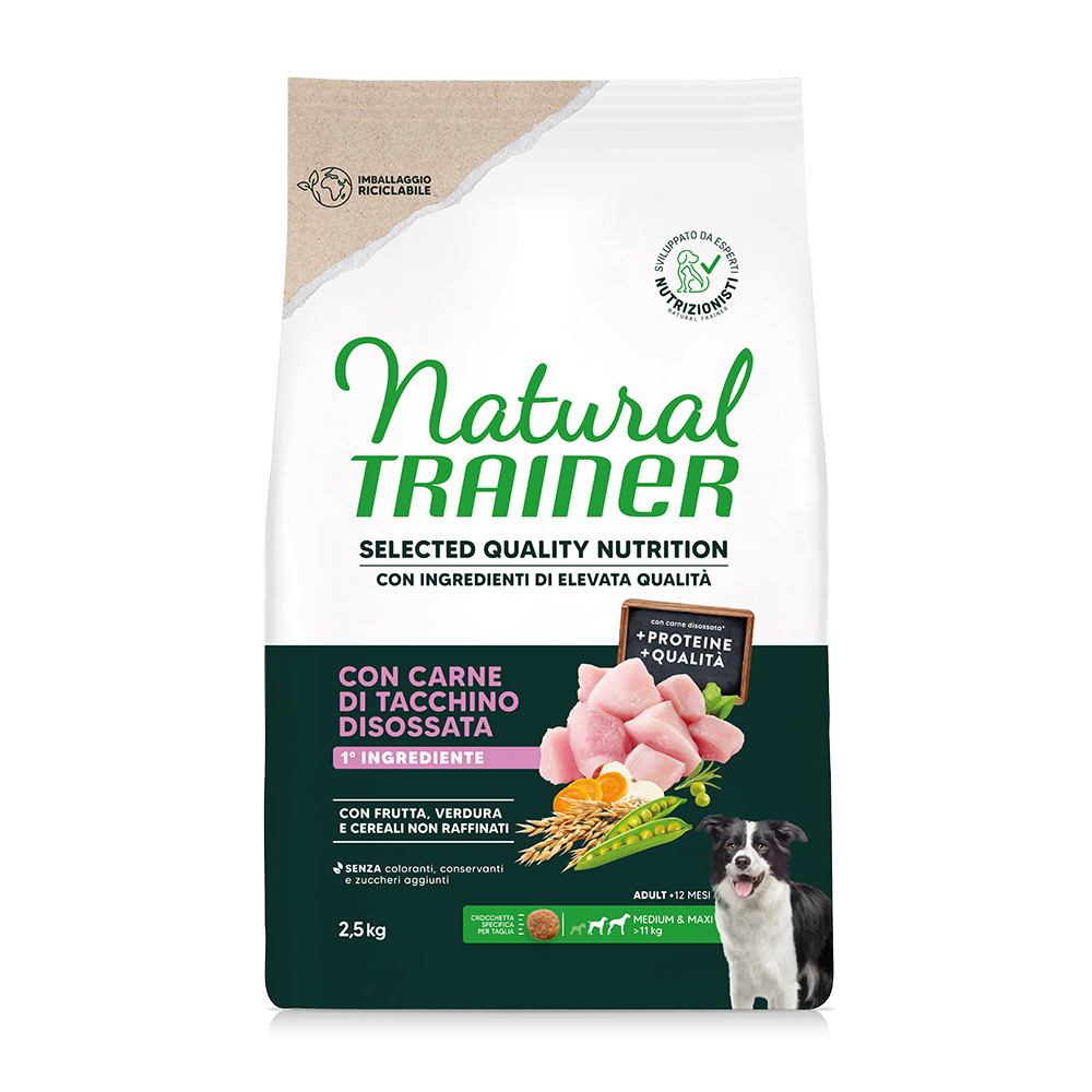 Natural Trainer Selected Quality Nutrition Adult Medium & Maxi Pute - Sparpaket: 2 x 2,5 kg Natural Trainer Selected Quality Nutrition Adult Medium & Maxi Pute - Sparpaket: 2 x 2,5 kg von Trainer Natural Dog