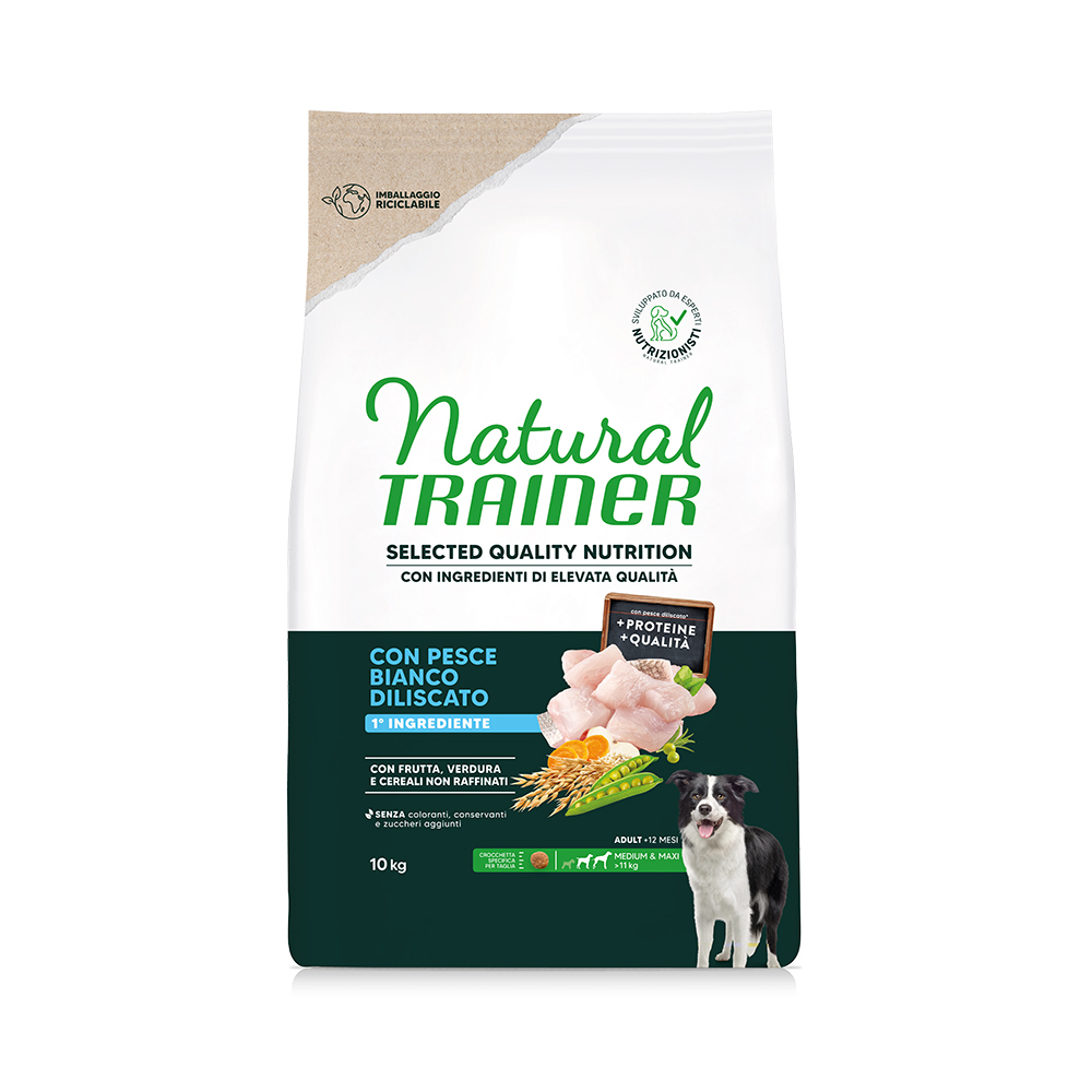 Natural Trainer Selected Quality Nutrition Adult Medium & Maxi Weißfisch - Sparpaket: 2 x 10 kg Natural Trainer Selected Quality Nutrition Adult Medium & Maxi Weißfisch - Sparpaket: 2 x 10 kg von Trainer Natural Dog