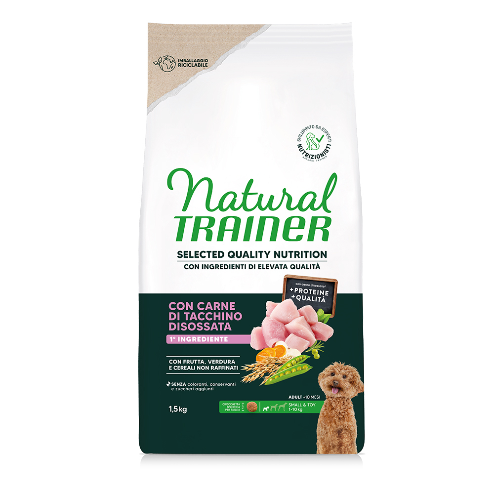 Natural Trainer Selected Quality Nutrition Adult Small & Toy Weißfisch - Sparpaket: 2 x 1,5 kg Natural Trainer Selected Quality Nutrition Adult Small & Toy Weißfisch - Sparpaket: 2 x 1,5 kg von Trainer Natural Dog