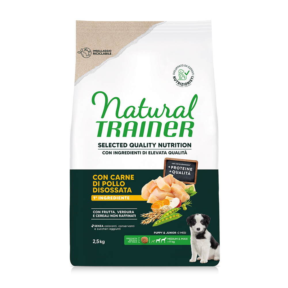 Natural Trainer Selected Quality Nutrition Puppy Medium & Maxi Huhn - Sparpaket: 2 x 2,5 kg Natural Trainer Selected Quality Nutrition Puppy Medium & Maxi Huhn - Sparpaket: 2 x 2,5 kg von Trainer Natural Dog
