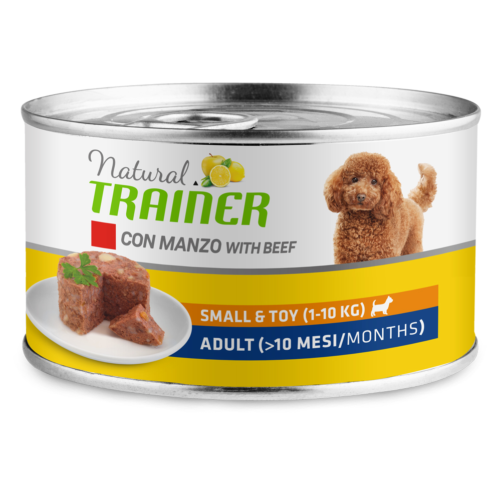 Natural Trainer Small & Toy Adult - 24 x 150 g Rind von Trainer Natural Dog