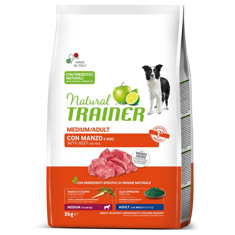 Natural Trainer Adult Medium mit Rind - Sparpaket: 2 x 3 kg von Trainer Natural Dog