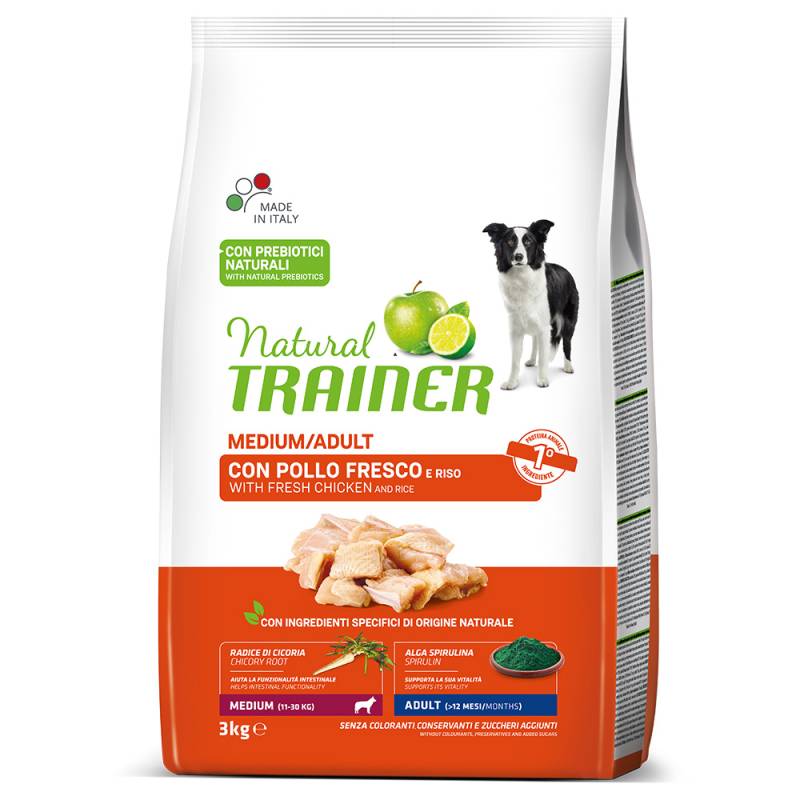 Nova Foods Trainer Natural Medium Huhn, Reis, Aloe vera - Sparpaket: 2 x 3 kg von Trainer Natural Dog