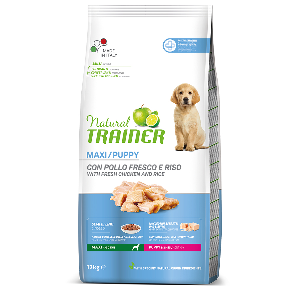 Natural Trainer Puppy & Junior Maxi mit Huhn - 12 kg von Trainer Natural Dog