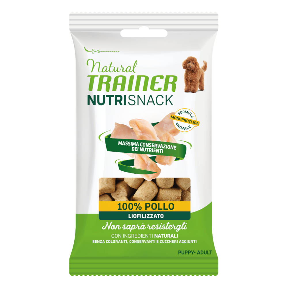 Sparpaket Natural Trainer Nutri Snack Gefriergetrocknete Happen Puppy & Adult 20 x 20 g - Huhn Sparpaket Natural Trainer Nutri Snack Gefriergetrocknete Happen Puppy & Adult 20 x 20 g - Huhn von Trainer Natural Dog