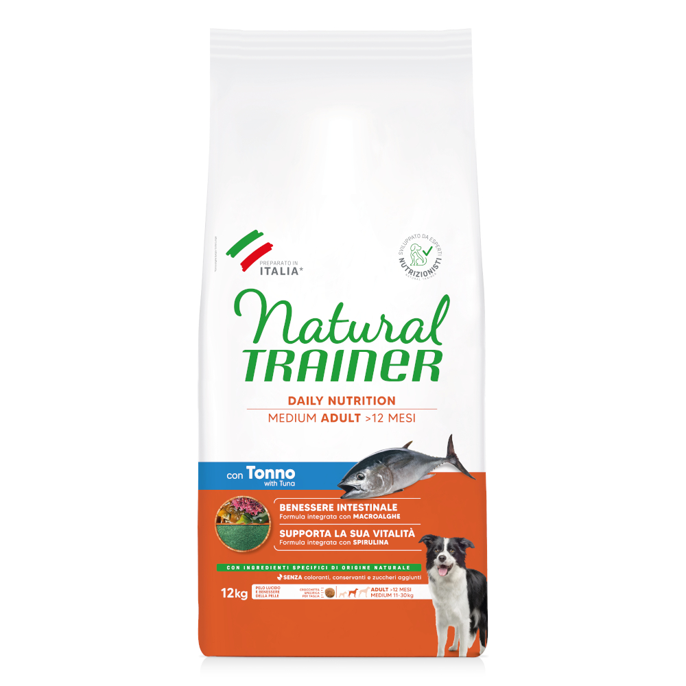 Natural Trainer Medium Adult mit Thunfisch und Reis - 12 kg von Trainer Natural Dog