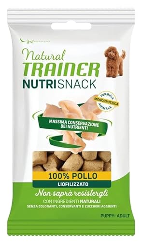 Natural Trainer Nutrisnack - Gefriergetrockneter Hühnchen-Snack für Hunde für Welpen und Erwachsene Hunde Aller Größen - 20 g von Trainer Natural