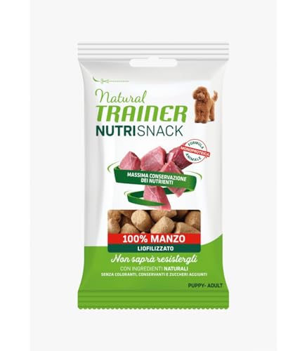 Natural Trainer Nutrisnack - Gefriergetrockneter Rindfleisch-Snack für Welpen und Erwachsene Hunde Aller Größen - 20 g von Trainer Natural