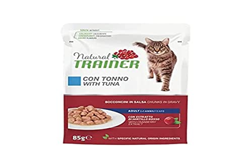 NATÜRLICHER TRAINER FÜR ERWACHSENE KATZEN 85 GRAMM MIT BOCCONCINI-THUNFISCH IN SAUCE von Trainer Natural