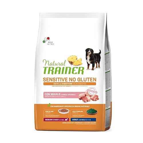 Trainer Natural Sensitive No Gluten Medium Maxi Schwein 12 kg von Trainer Natural