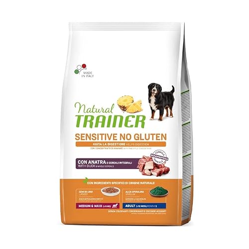 Trainer Natural Sensitive No Gluten Medium & Maxi Erwachsene mit Ente 12 kg von Trainer Natural