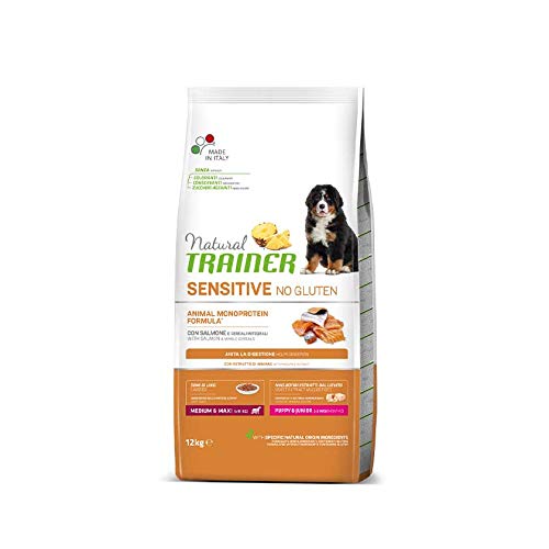 Trainer Natural Sensitive No Gluten Medium & Maxi Puppy & Junior mit Lachs 12 kg von Trainer Natural