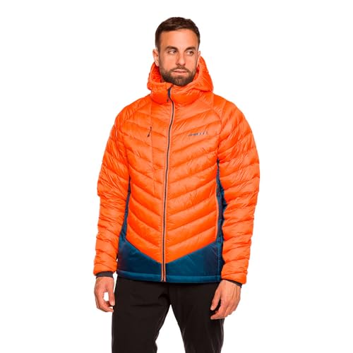 TRANGO Medel Jacke ORANGE/DUNKELBLAU L Herren von Trango