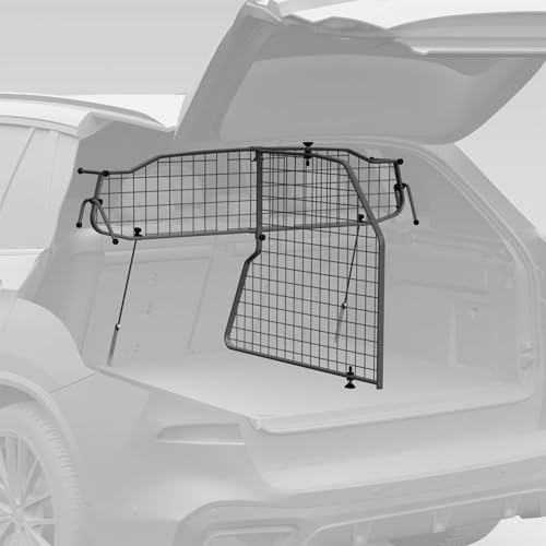 Travall Hundegitter & Trenngitter kompatibel mit Audi Q4 E-Tron SUV (2021-) fahrzeugspezifischer Kofferraumschutz Gepackbarriere robuste Haustierbarriere aus Stahl von Travall