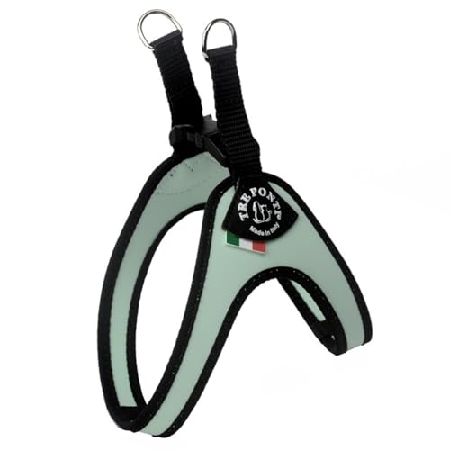Tre Ponti Easy Fit Geschirr Classic mit Klickverschluss, Farbe:Mint/Schwarz, Größe:2/33-37 cm/bis 5 kg Tre Ponti Easy Fit Geschirr Classic mit Klickverschluss, Farbe:Mint/Schwarz, Größe:2/33-37 cm/bis 5 kg von Tre Ponti