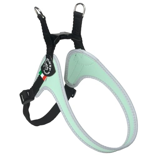 Tre Ponti Geschirr Easy Fit Classic with ADJ. Belly, Farbe:Minze/reflekt, Größe:2.5-37 - 50 cm/bis 6 kg von Tre Ponti