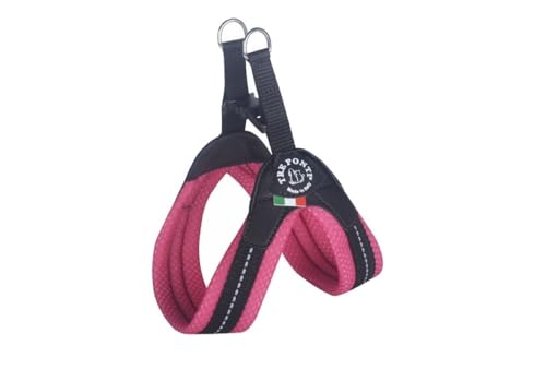 Tre Ponti Geschirr Easy Fit Soft Mesh mit Click Verschluss, Farbe:Raspberry, Größe:Gr 1. / 24-29cm / bis 3kg von Tre Ponti