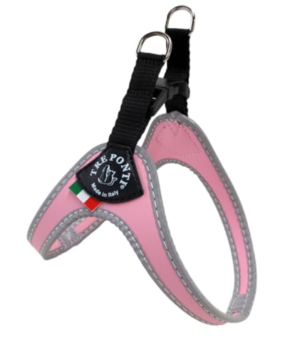 Tre Ponti Geschirr für Hunde / Farbe Rosa / Gr.2 bis ca. 5kg Brustumfang 33-37cm von Tre Ponti