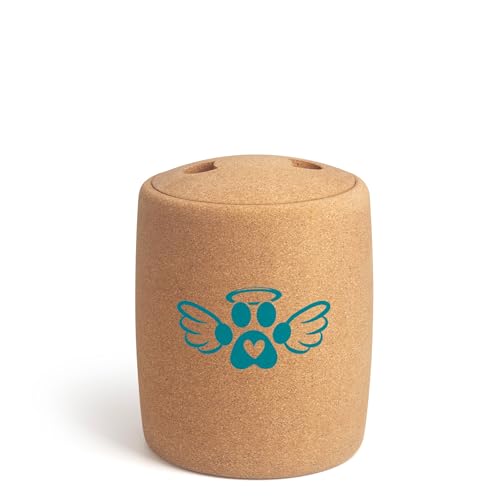 Tree Urn Biologisch Abbaubare Gedenkurne Für Haustierasche, Urne Für Haustiere, Fasst Haustierasche Bis Zu 40 KG, 2,9 Liter, Aschehalter(Angel paw) (Blue, Angel paw) von Tree Urn