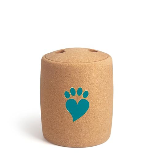 Tree Urn Biologisch Abbaubare Gedenkurne Für Haustierasche, Urne Für Haustiere, Fasst Haustierasche Bis Zu 40 KG, 2,9 Liter, Aschehalter (Footprints) (Blue, Footprints) von Tree Urn