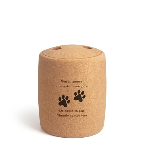 Tree Urn Biologisch Abbaubare Gedenkurne Für Haustierasche,Urne Für Tierasche, Fasst Haustierasche Bis Zu 40 KG, 2,9 Liter, Aschehalter(En Nuestro Corazone) (Black, En Nuestro Corazone) von Tree Urn