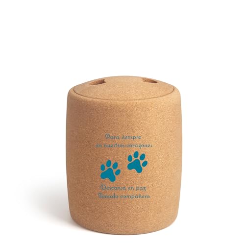 Tree Urn Biologisch Abbaubare Gedenkurne Für Haustierasche,Urne Für Tierasche, Fasst Haustierasche Bis Zu 40 KG, 2,9 Liter, Aschehalter(En Nuestro Corazone) (Blue, En Nuestro Corazone) von Tree Urn