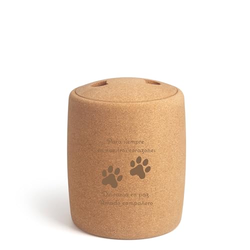 Tree Urn Biologisch Abbaubare Gedenkurne Für Haustierasche,Urne Für Tierasche, Fasst Haustierasche Bis Zu 40 KG, 2,9 Liter, Aschehalter(En Nuestro Corazone) (Brown, En Nuestro Corazone) von Tree Urn