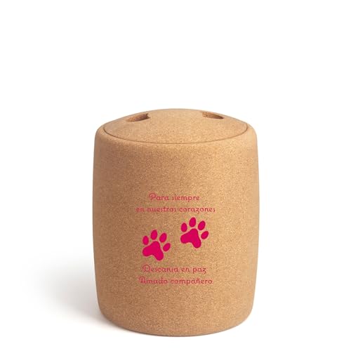 Tree Urn Biologisch Abbaubare Gedenkurne Für Haustierasche,Urne Für Tierasche, Fasst Haustierasche Bis Zu 40 KG, 2,9 Liter, Aschehalter(En Nuestro Corazone) (Pink, En Nuestro Corazone) von Tree Urn