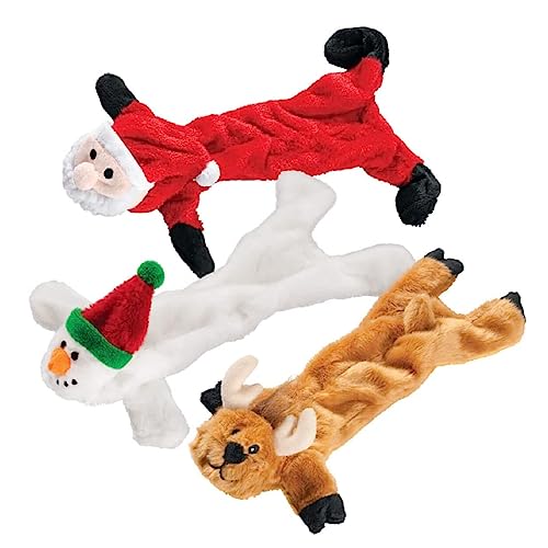 Trenton Gifts Hundespielzeug, Weihnachtsmann, Schneemann, Rentier, 3 Stück von Trenton Gifts