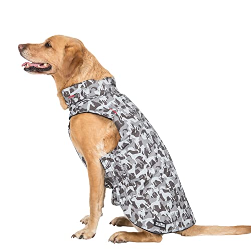 Charly - Printed Dog RAIN Coat - Grey Dog CAMO X M von Trespaws