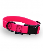 Hundehalsband Biothane STAY 25mm, Größe: L - 35-50cm, Farbe: neonpink von Treusinn