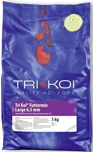 Tri Koi® Futter Mix Large (6,5mm) unter 15°C, 25 kg von Tri Koi