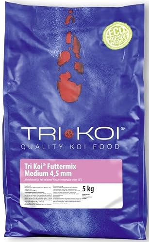 Tri Koi® Futter Mix Medium (4,5mm) unter 15°C, 10 kg von Tri Koi