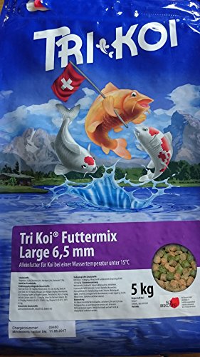 Tri Koi Futtermix kalt - Koifutter für die kalte Jahreszeit - 6,5 mm - 5 kg von qdwq-US