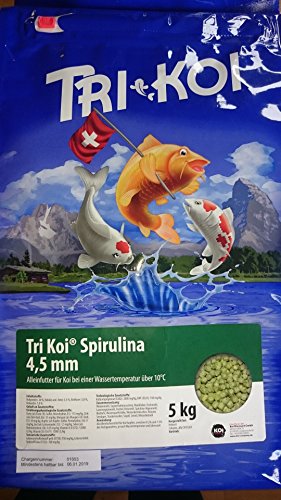 qdwq-US Tri Koi Spirulina - farbförderndes Qualitäts-Koifutter - 6,5 mm (5 kg) von qdwq-US