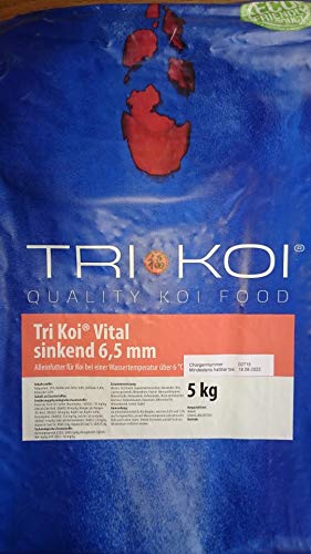 Tri Koi Vital - sinkendes Koifutter für die kalte Jahreszeit - 6,5 mm - 5 kg von qdwq-US