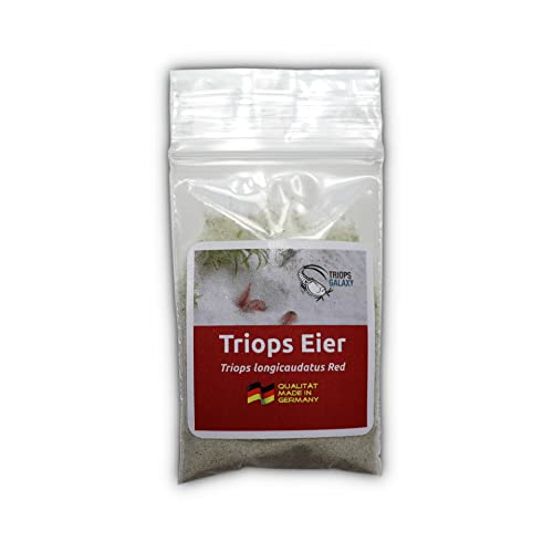 Triops Galaxy – Triops longicaudatus Red – Urzeitkrebse Eier - Triops züchten - Triops-Eier mit Anleitung (150 Eier) von Triops Galaxy