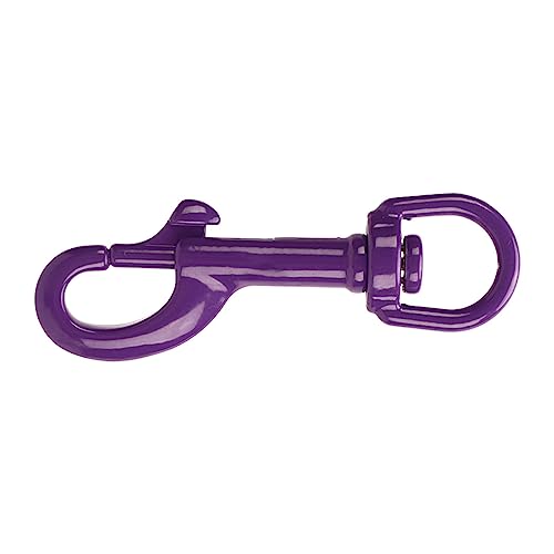 Drehring mit Karabiner, Robuster und Langlebiger Luftdichter Verschluss, Erosionsbeständiger Dip-Clip für Hundeleine (Purple) von Zudoo