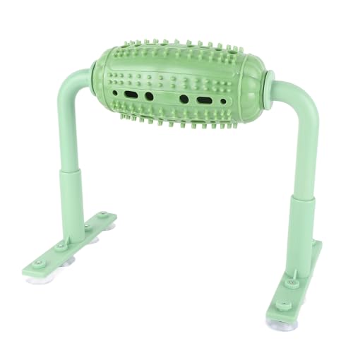 Haustier-Spender, Puzzle-Roller, Interaktiver Saugnapf, Fixierung, Tierfutter-Roller, Spielzeug, Höhenverstellbar, für Hunde (Green) von Zudoo