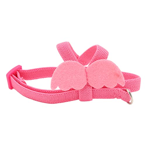 Papageien-Trainingsseil, Verstellbar, Bequem, Vogelgeschirr-Halsband. Ultraleicht für Papageien-Training (PINK) von Zudoo