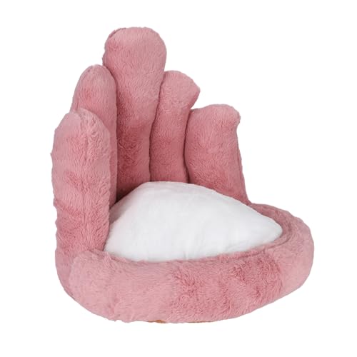 Trisar Niedliches Sitzkissen, Plüsch-PP-Baumwolle, Weich, Stressabbauend, 5-Finger-Design, Niedliches Stuhlkissen für Zuhause (PINK) von Trisar