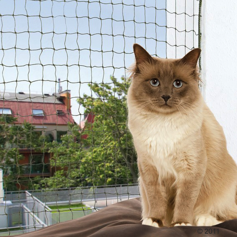 Trixie Katzenschutznetz mit Drahtverstärkung - L 2 x H 1,5 m von TRIXIE
